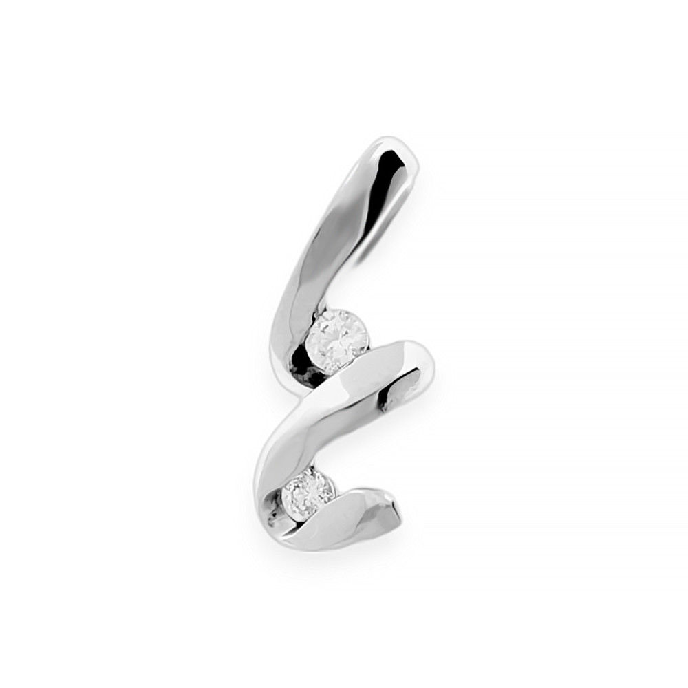 Stainless steel pendant Britney - silver colour