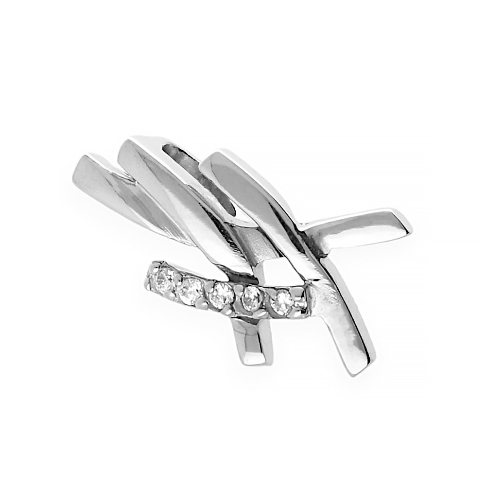 Stainless steel pendant Passion - silver colour