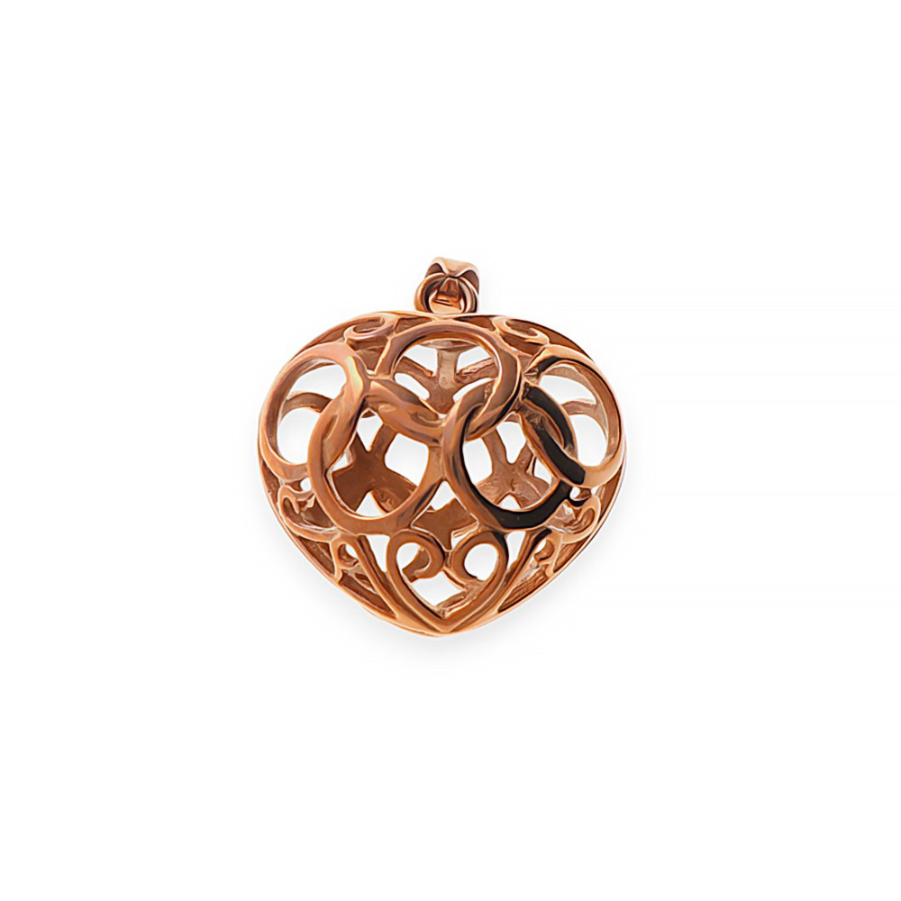 Stainless steel pendant Scarlett - rose gold colour