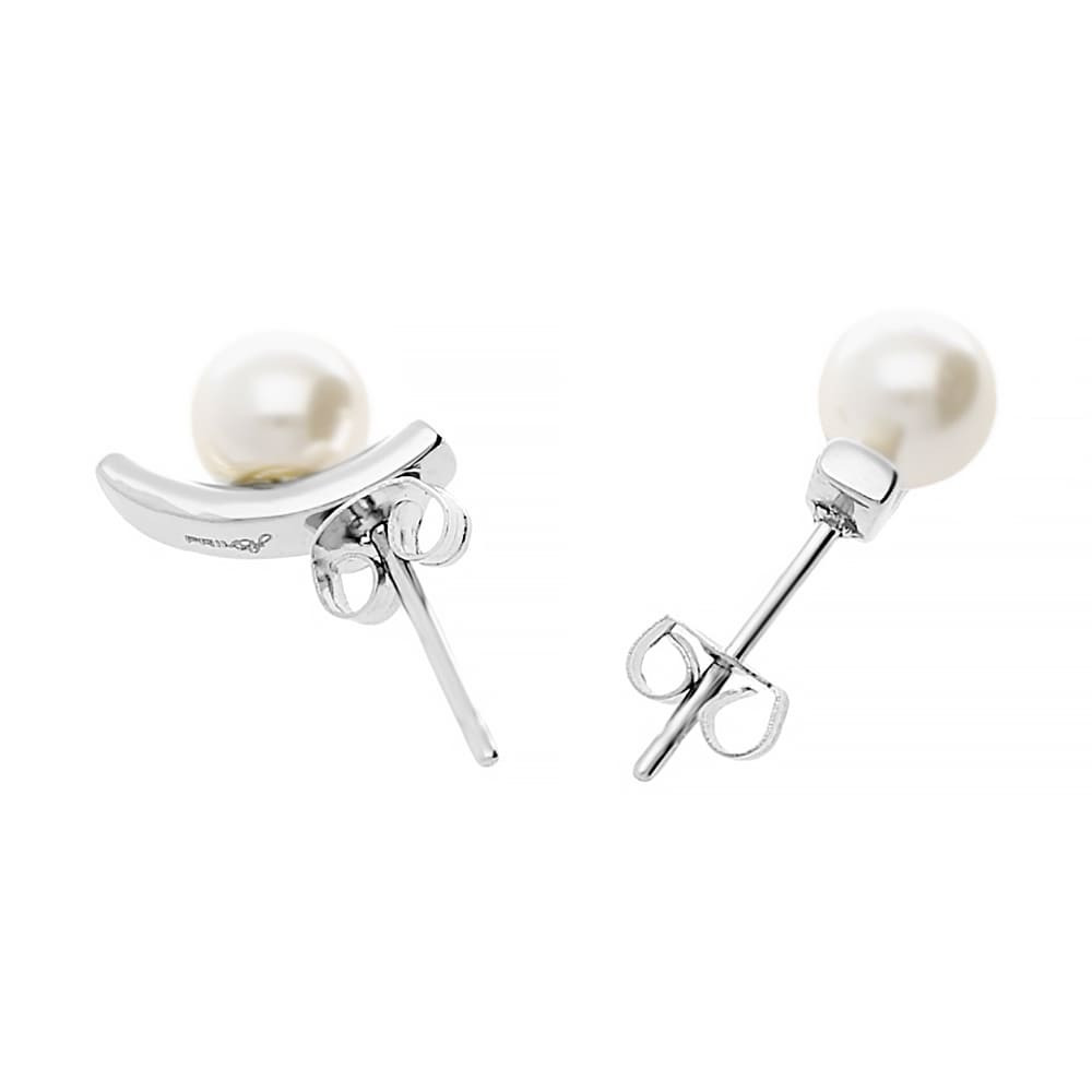 Stainless steel earrings 8016 - silver colour