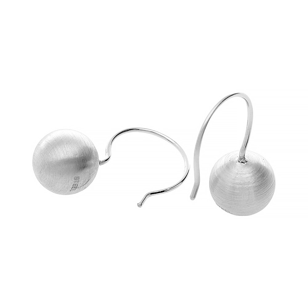 Stainless steel earrings 7470 - silver colour