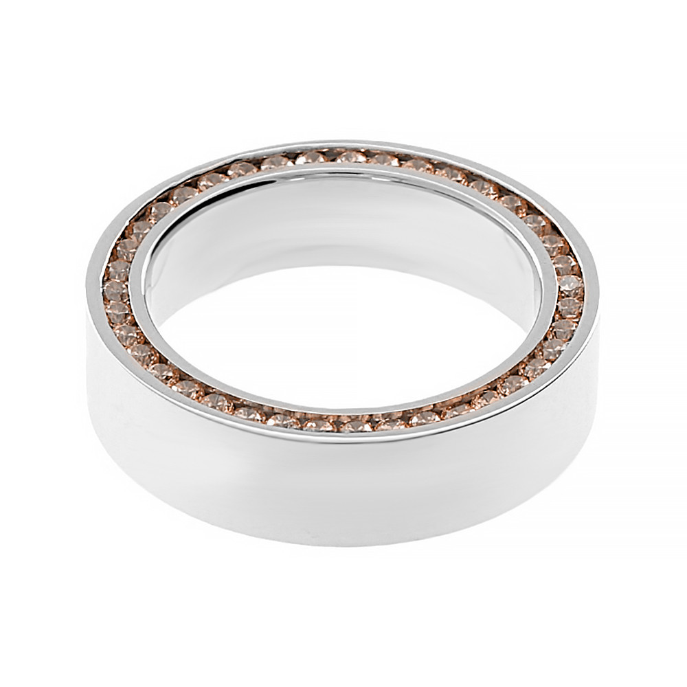 Stainless steel ring 6527B (size 57) - silver colour