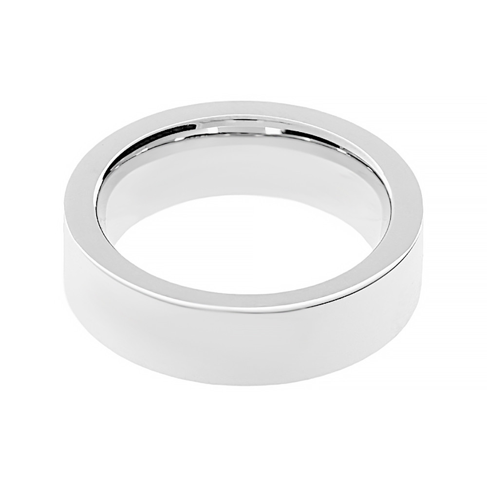 Stainless steel ring 6527B (size 57) - silver colour