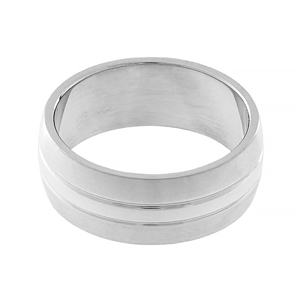 Stainless steel ring 5388 (size 58) - silver colour