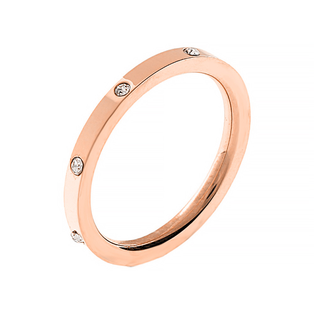 Stainless steel triple ring 70187 (size 58) - color mix