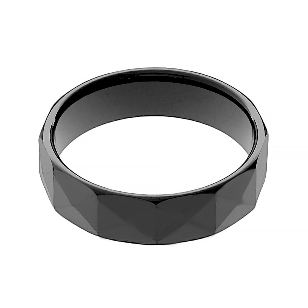 Ceramic ring 6578B (size 60) - black