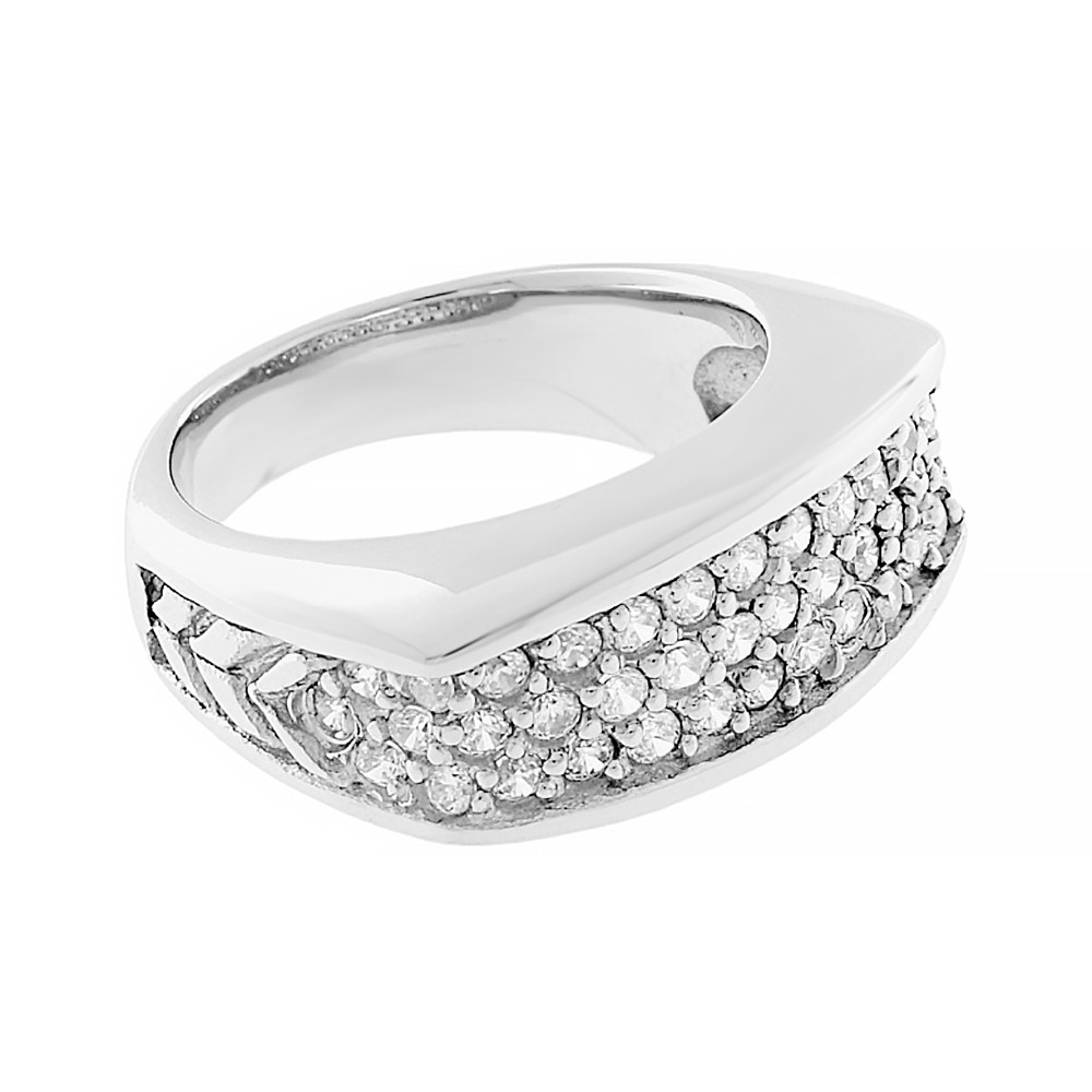 Stainless steel ring 7260 (size 55) - silver colour