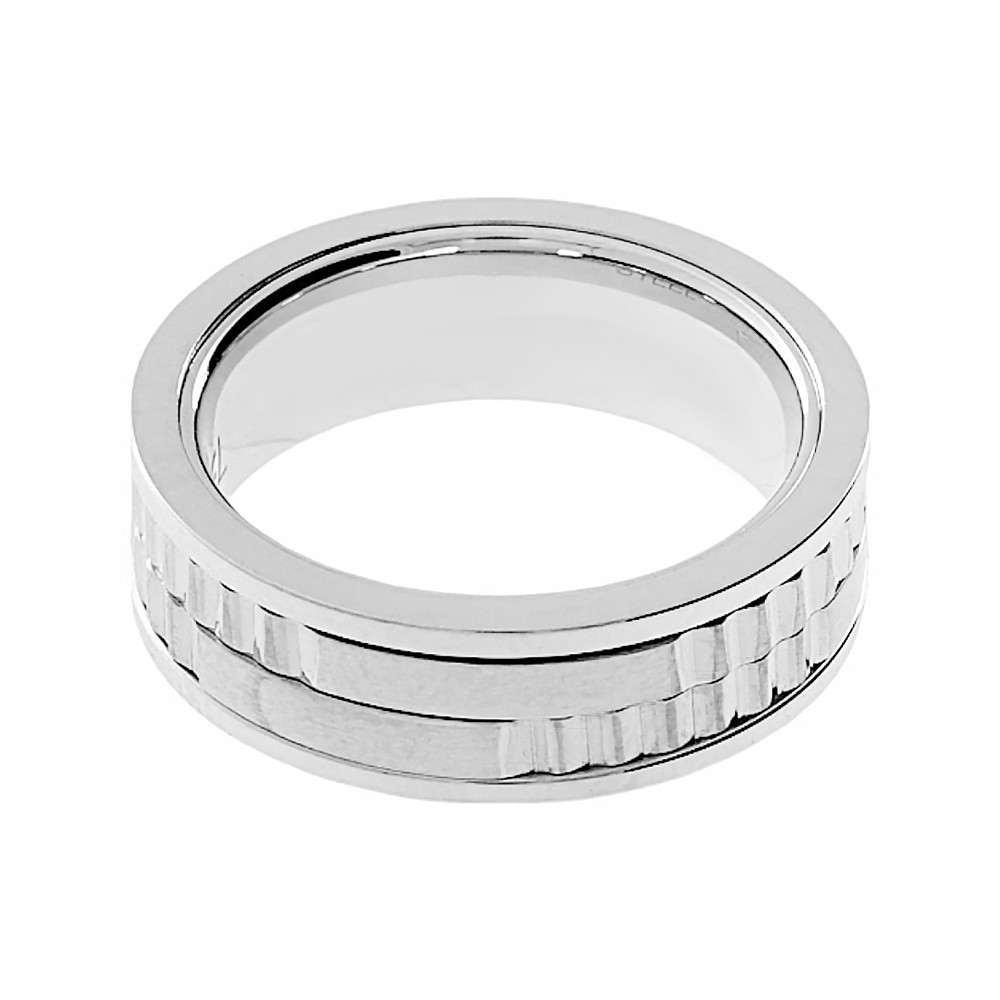 Stainless steel ring 6544 (size 63) - silver colour