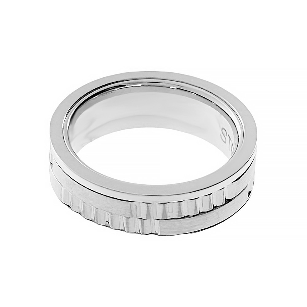 Stainless steel ring 6544 (size 71) - silver colour