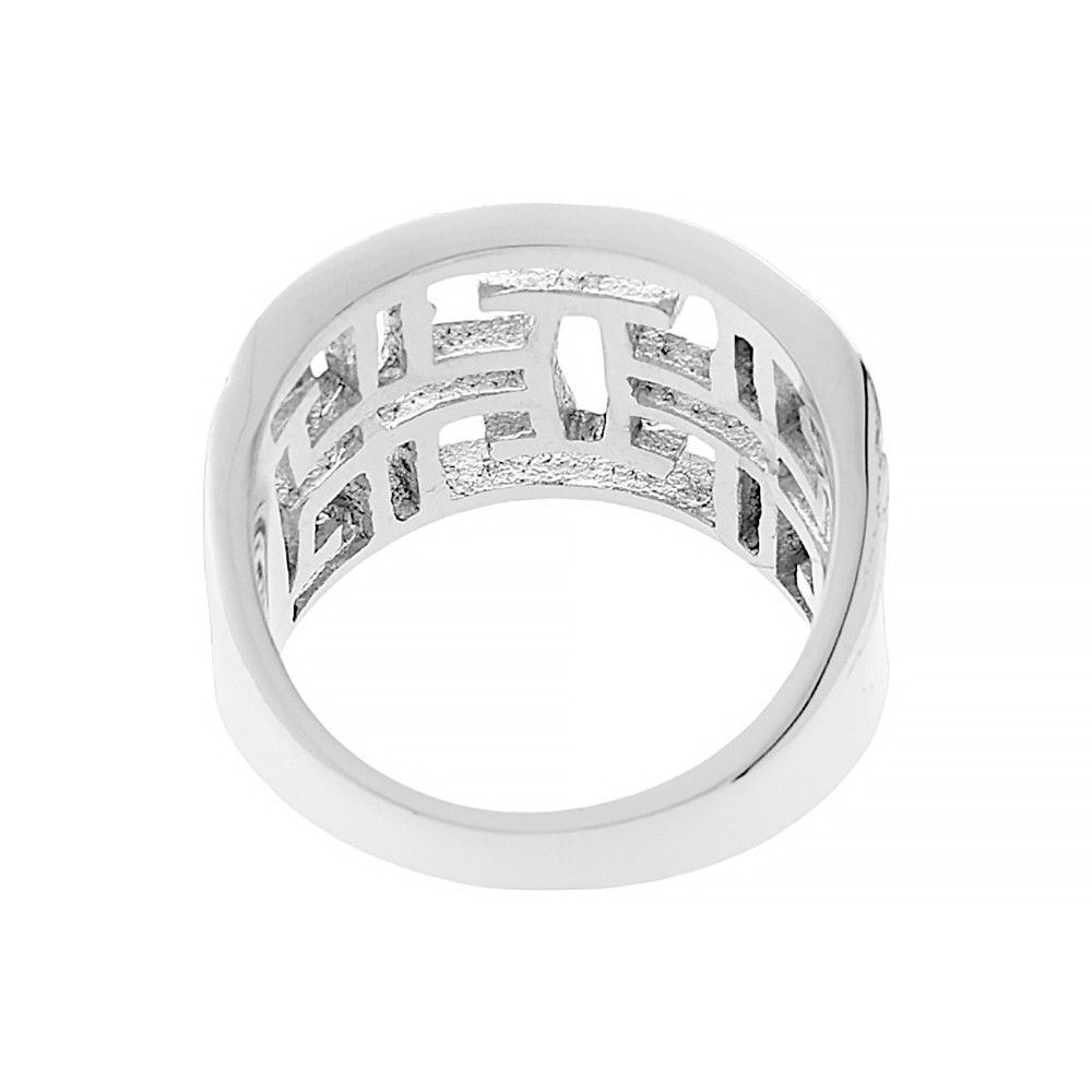 Stainless steel ring 5255 (size 54) - silver colour