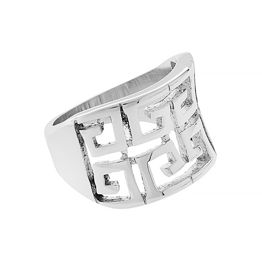 Stainless steel ring 5255 (size 58) - silver colour
