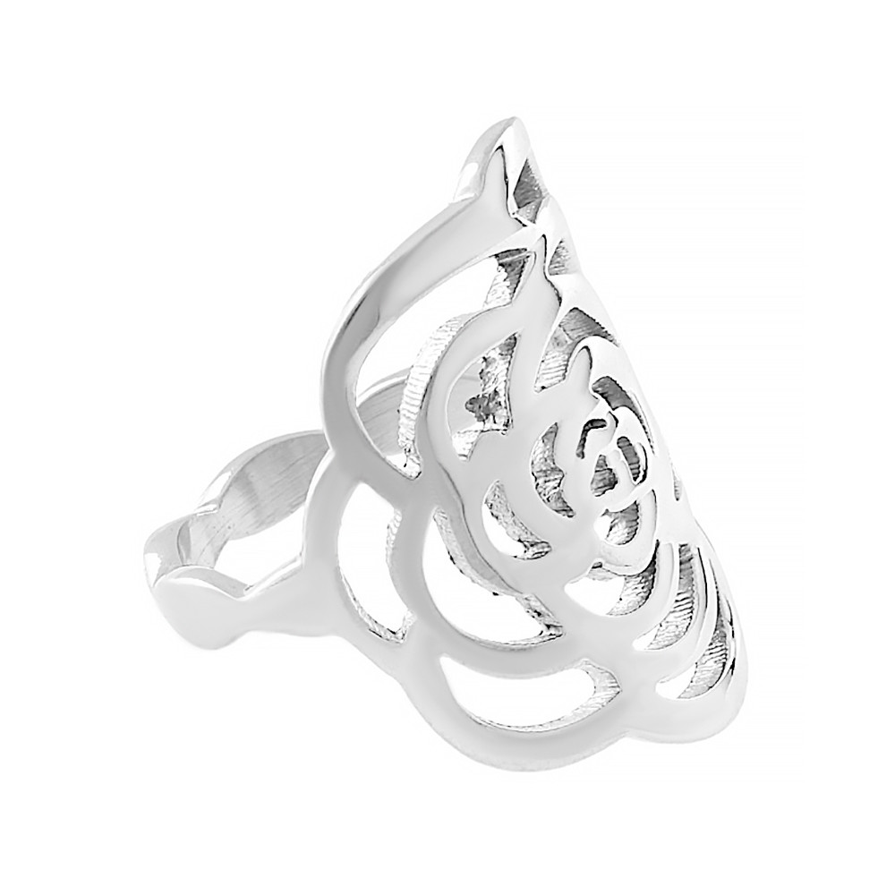 Stainless steel ring 6261 (size 52) - silver colour