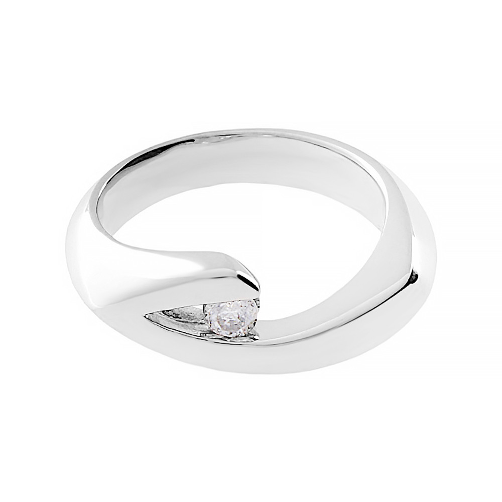 Stainless steel ring 5243 (size 55) - silver colour