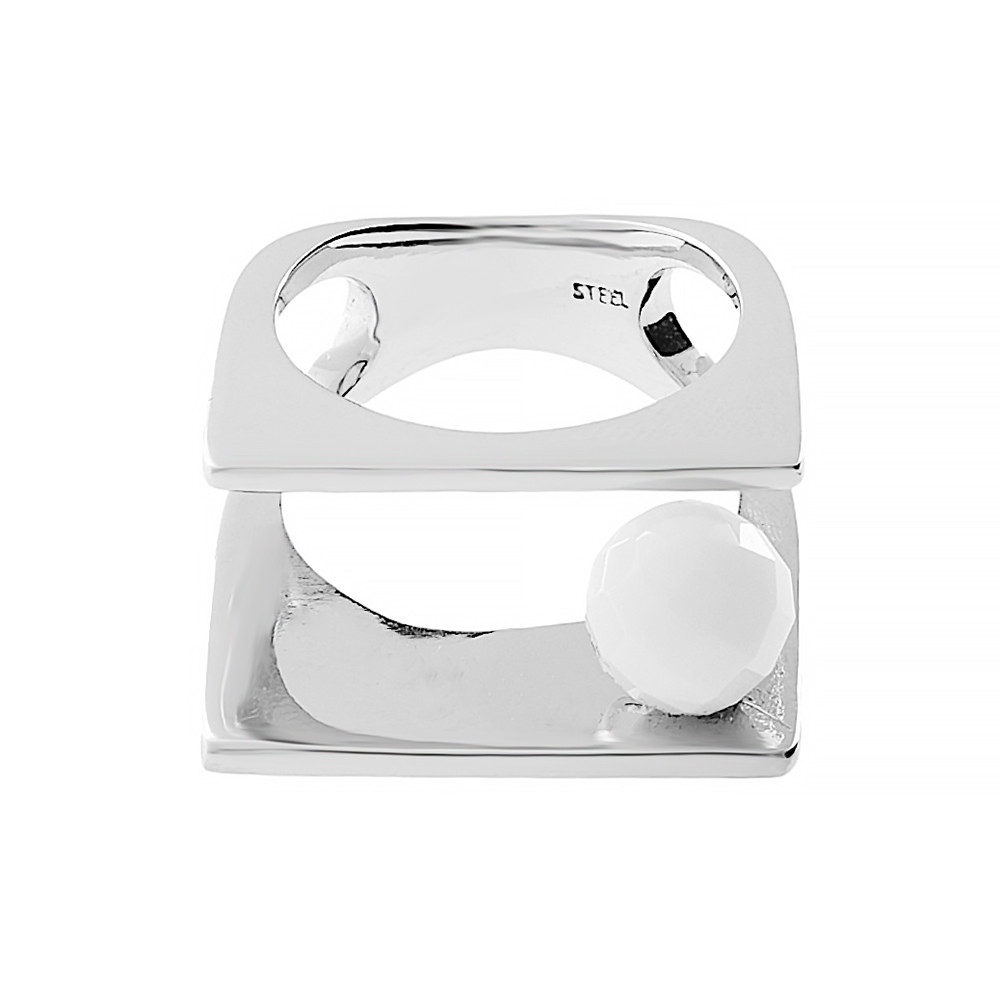 Stainless steel ring 5083 (size 56) - silver colour