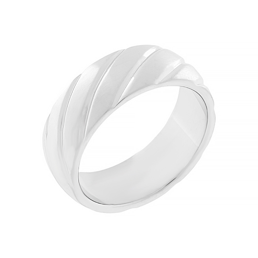 Stainless steel ring 5714 (size 69) - silver colour