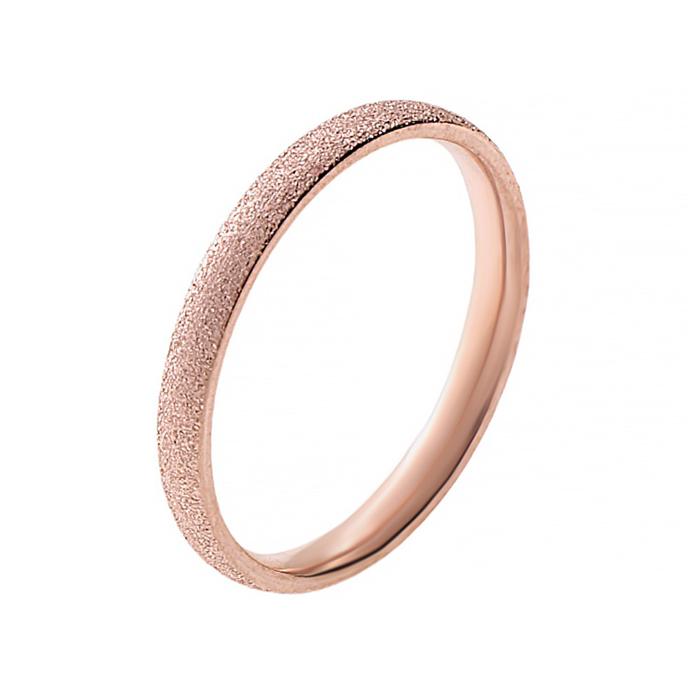 Stainless steel ring 6810 (size 57) - rose gold colour