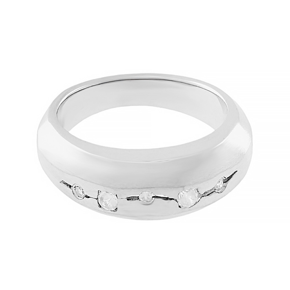 Stainless steel ring 5062 (size 56) - silver colour