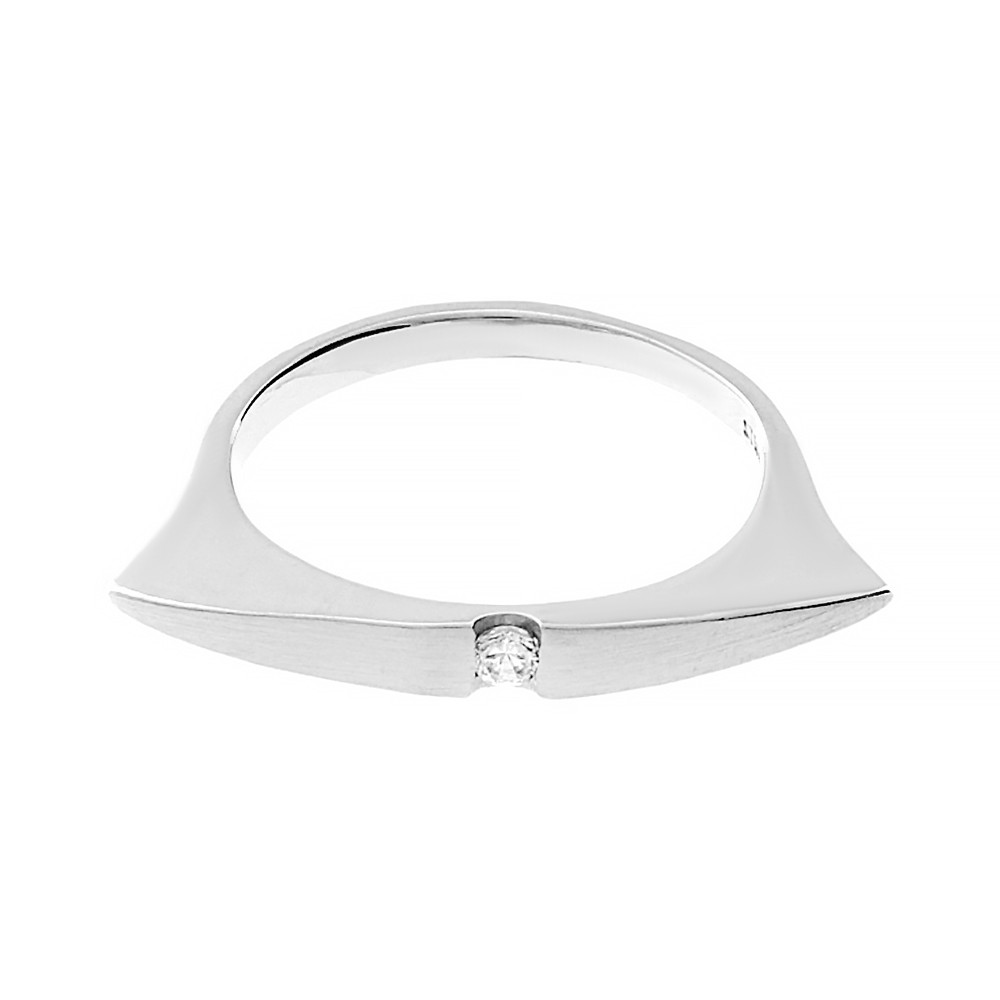 Stainless steel ring 5060 (size 55) - silver colour