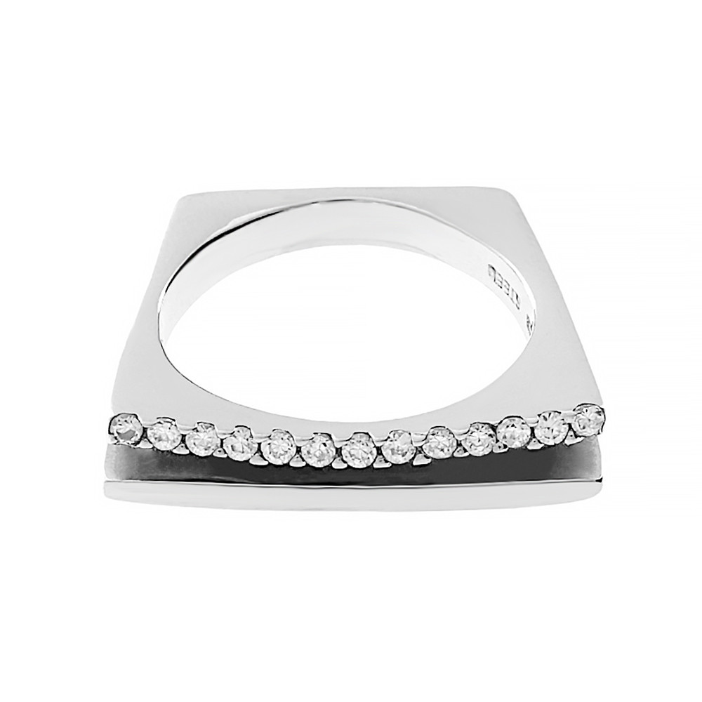 Stainless steel ring 5323 (size 57) - silver colour