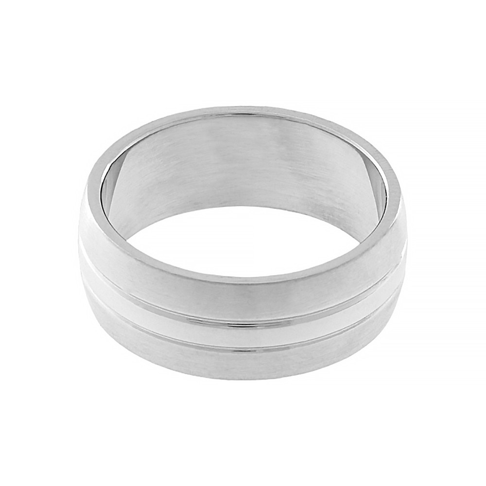 Stainless steel ring 5388A (size 59) - silver colour