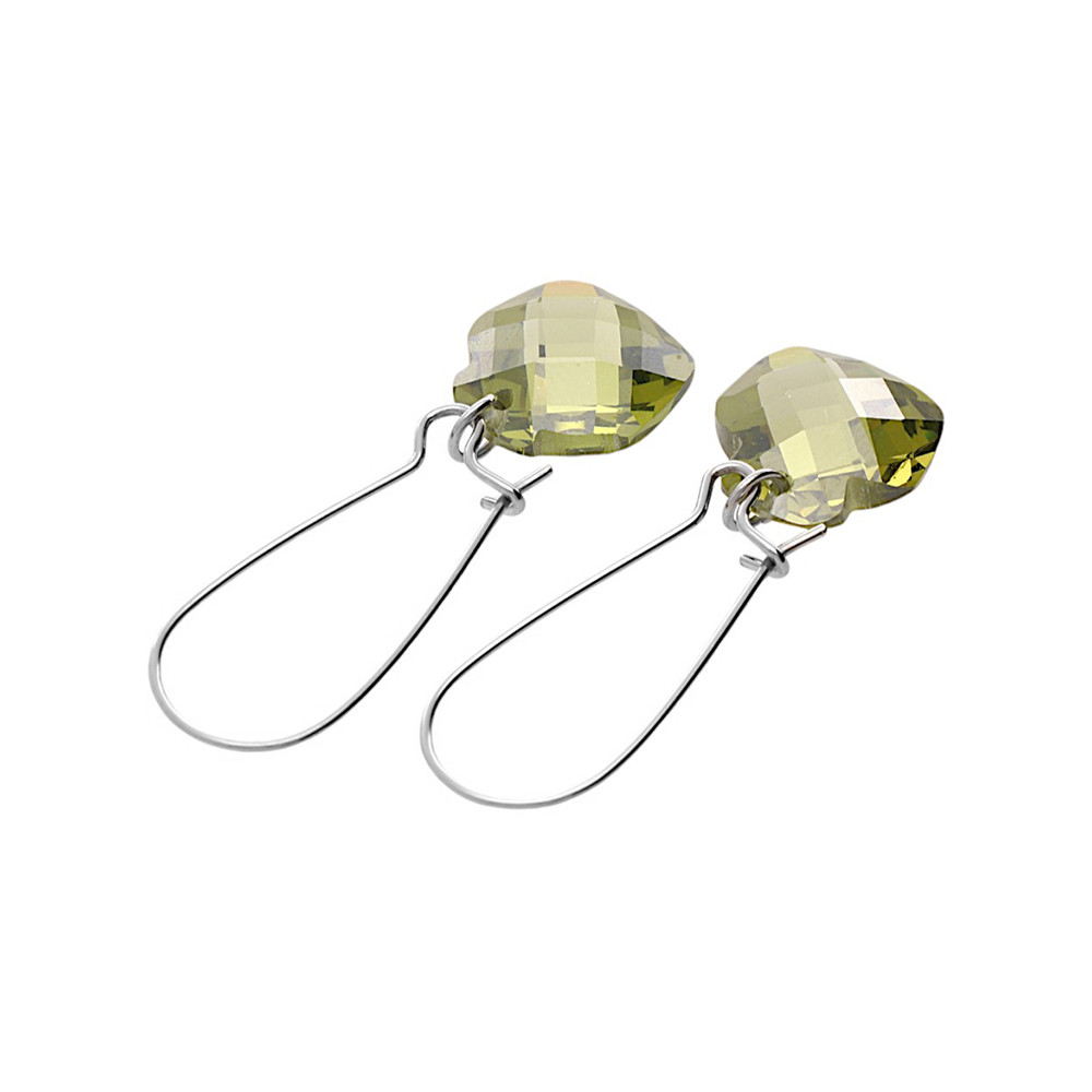 Stainless steel earrings 5222 - silver colour