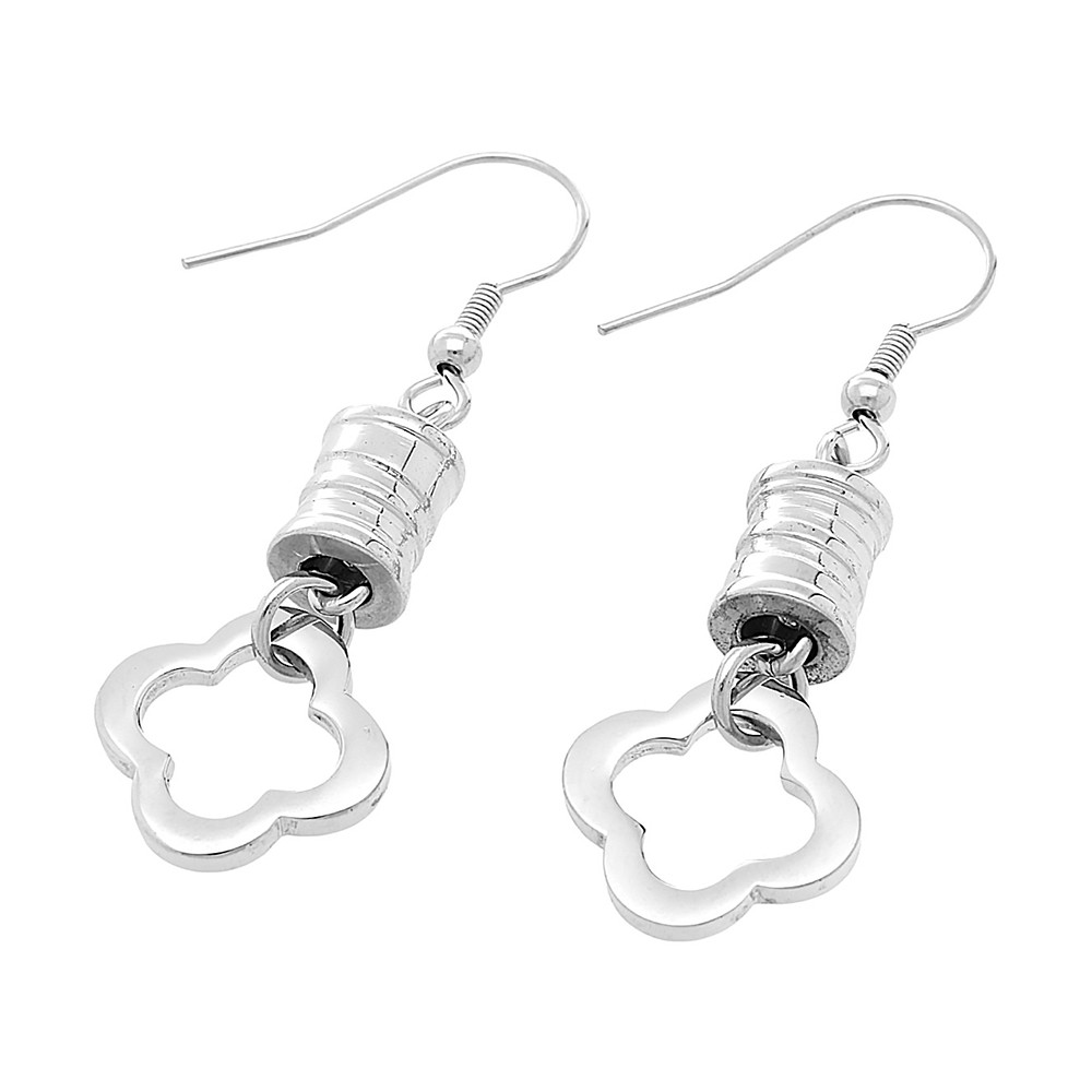 Stainless steel earrings 5705 - silver colour