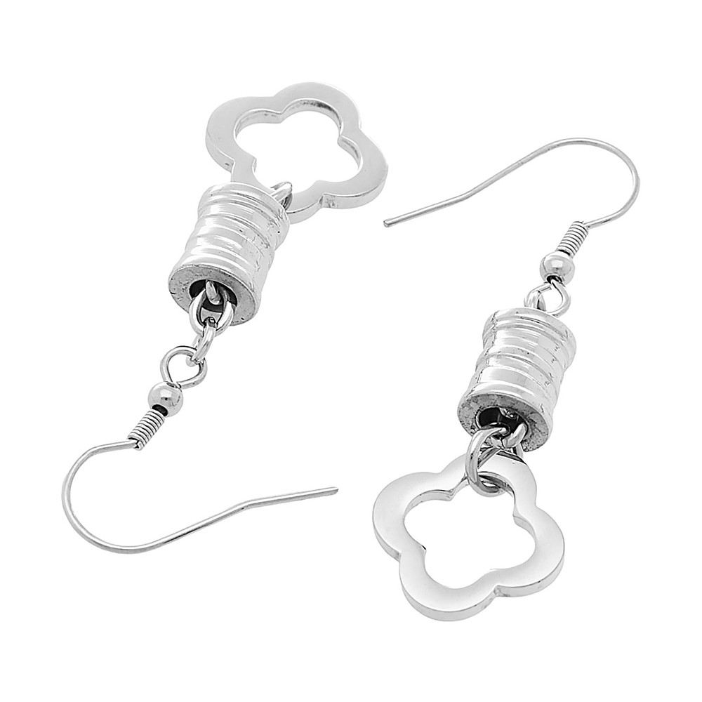 Stainless steel earrings 5705 - silver colour