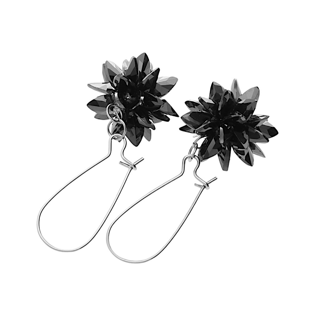 Stainless steel earrings 6141 - black