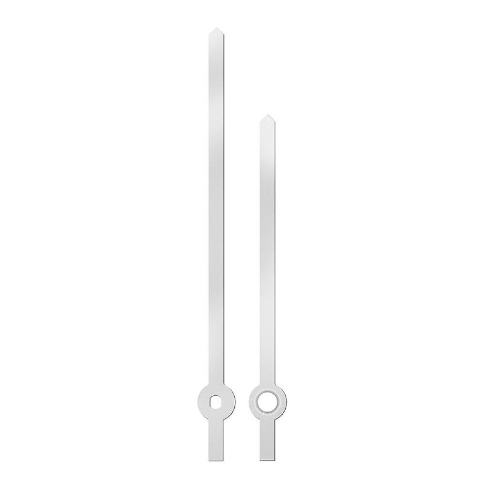 Kovové hodinové ručičky 004237 (103 mm, 80 mm) - strieborné
