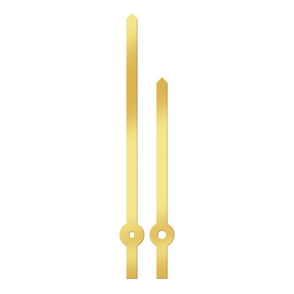 Wskazówki zegarowe metalowe 001766 (132 mm, 94 mm) - złote
