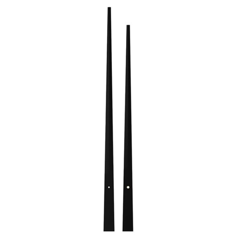 Kovové hodinové ručičky 006608 (400 mm, 340 mm) - černé