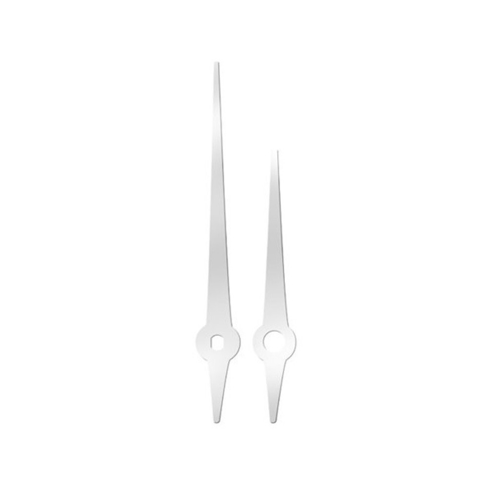 Kovové hodinové ručičky 006781 (64 mm, 45 mm) - stříbrné