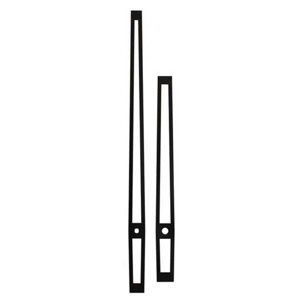 Kovové hodinové ručičky 006795 (169 mm, 119 mm) - černé