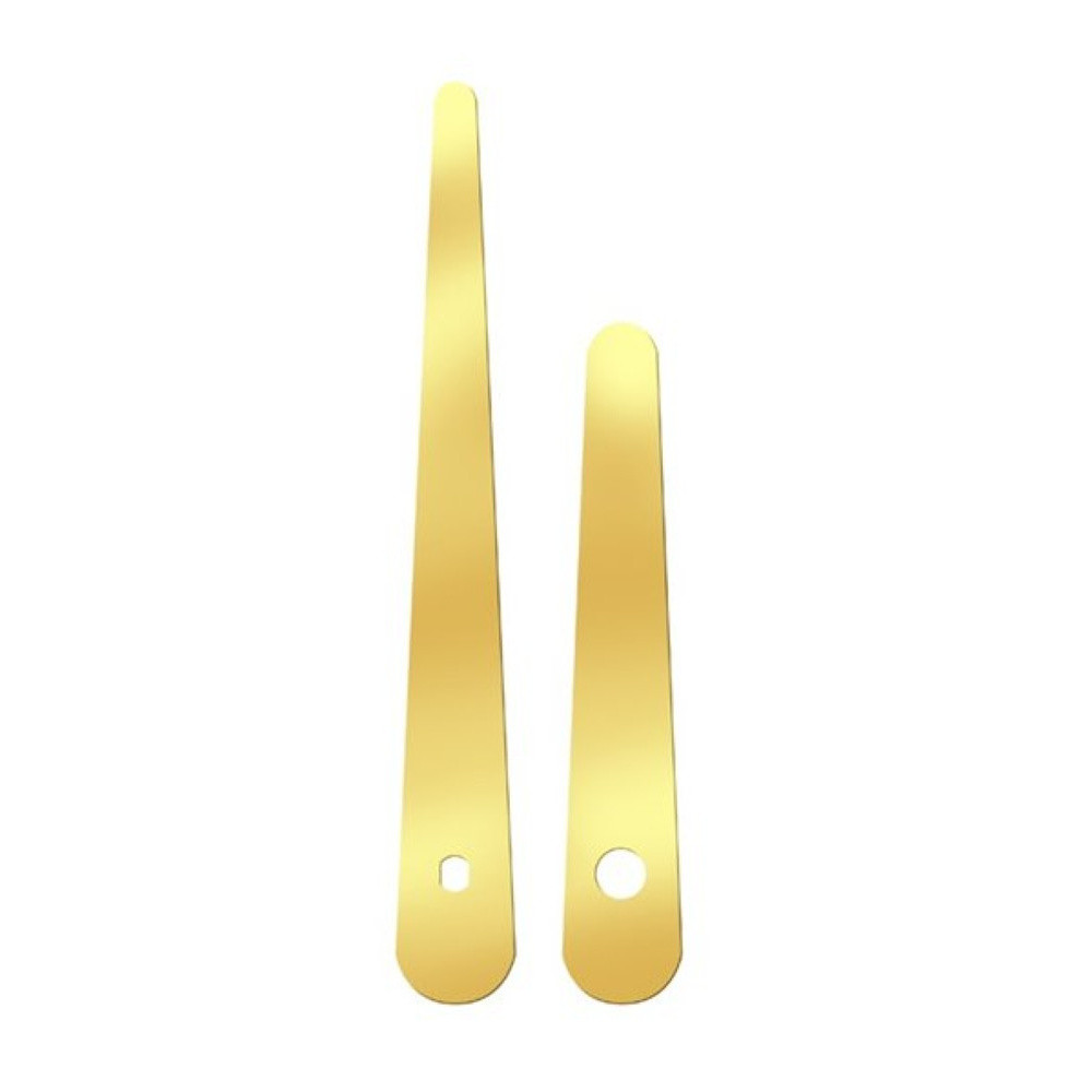 Kovové hodinové ručičky 006801 (79 mm, 55 mm) - zlaté