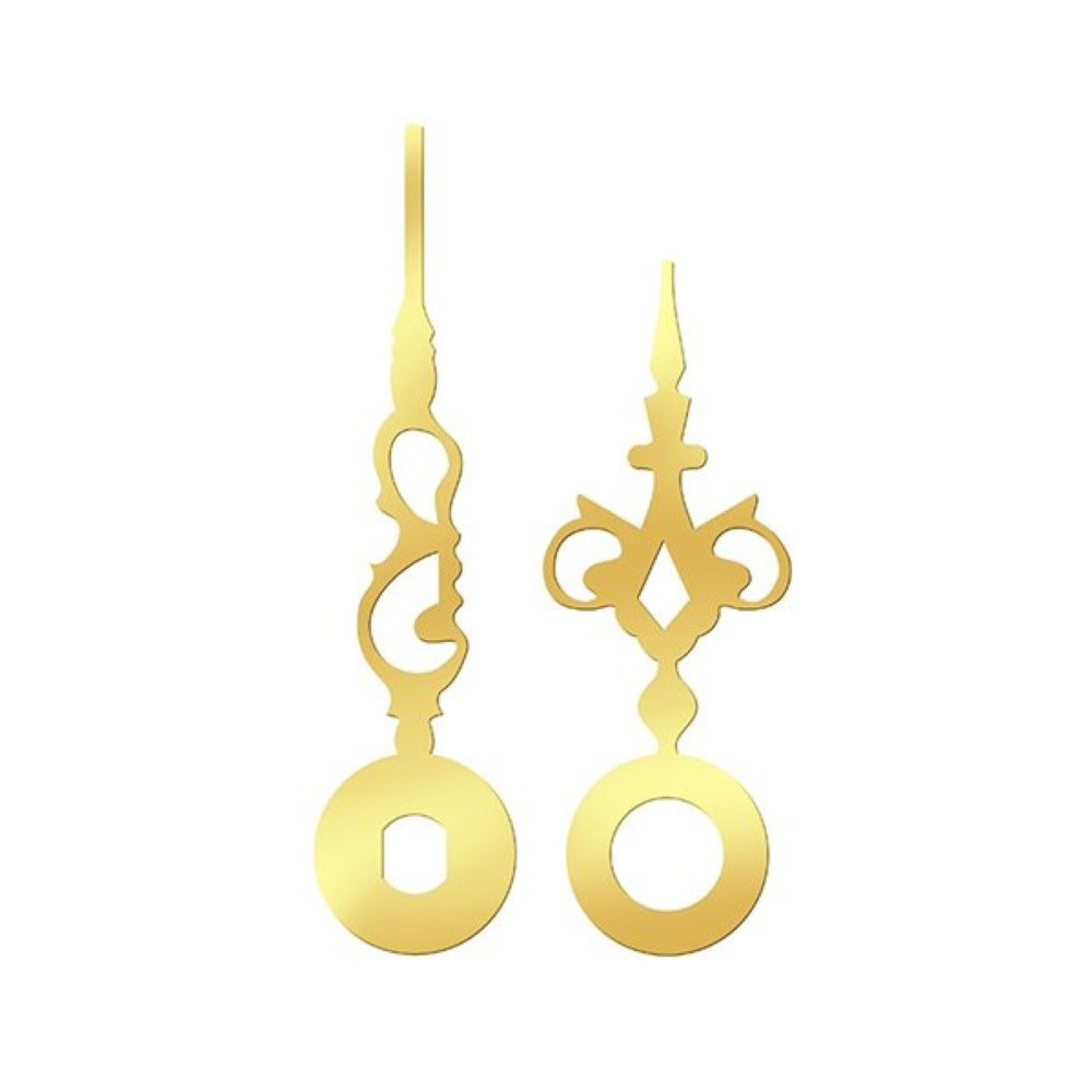 Kovové hodinové ručičky 006827 (32 mm, 27 mm) - zlaté