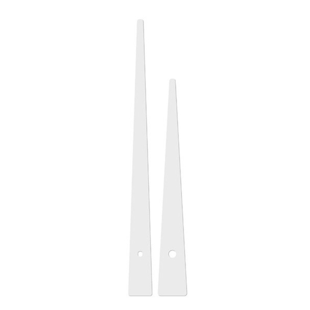Kovové hodinové ručičky 005924 (158 mm, 118 mm) - bílé