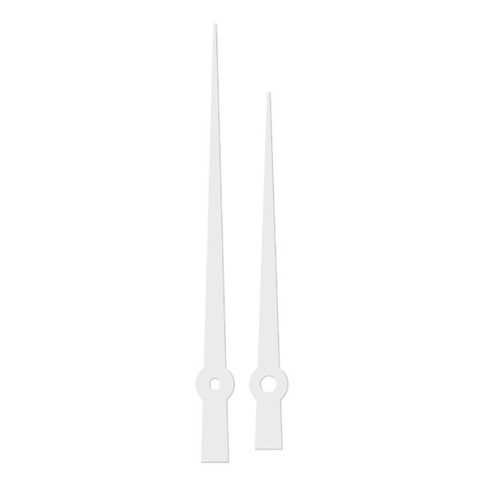 Kovové hodinové ručičky 006974 (110 mm, 90 mm) - bílé
