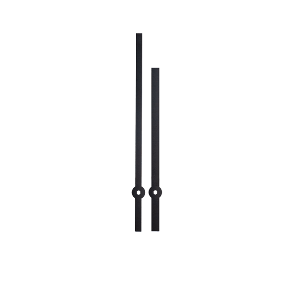 Wskazówki zegarowe metalowe 006997 (145 mm, 113 mm) - czarne