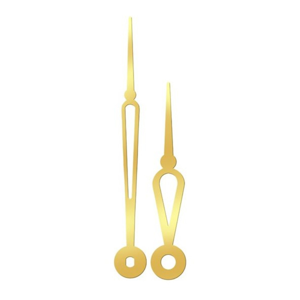 Kovové hodinové ručičky 006932 (83 mm, 61 mm) - zlaté