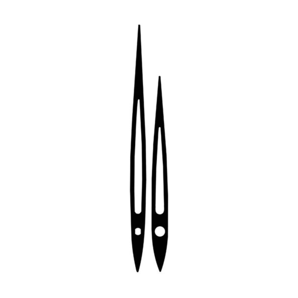 Kovové hodinové ručičky 002794 (100 mm, 75 mm) - černé