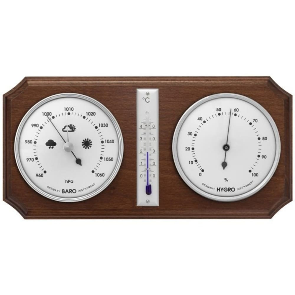 Barometer 8013B with Thermometer and Hygrometer - silver