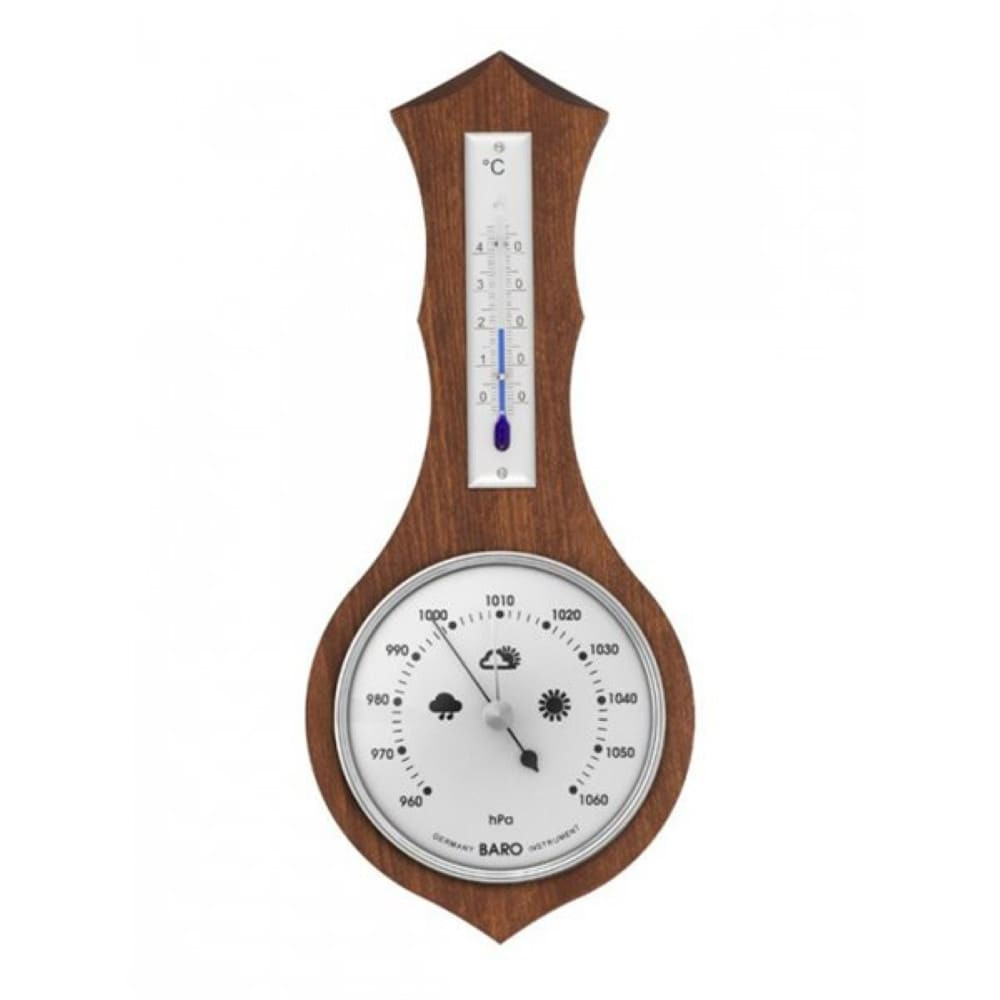 Barometer 8037 mit Thermometer - silber