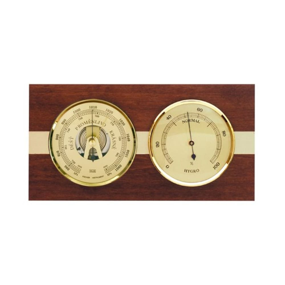Barometer 8064 mit Hygrometer - dunkelbraun