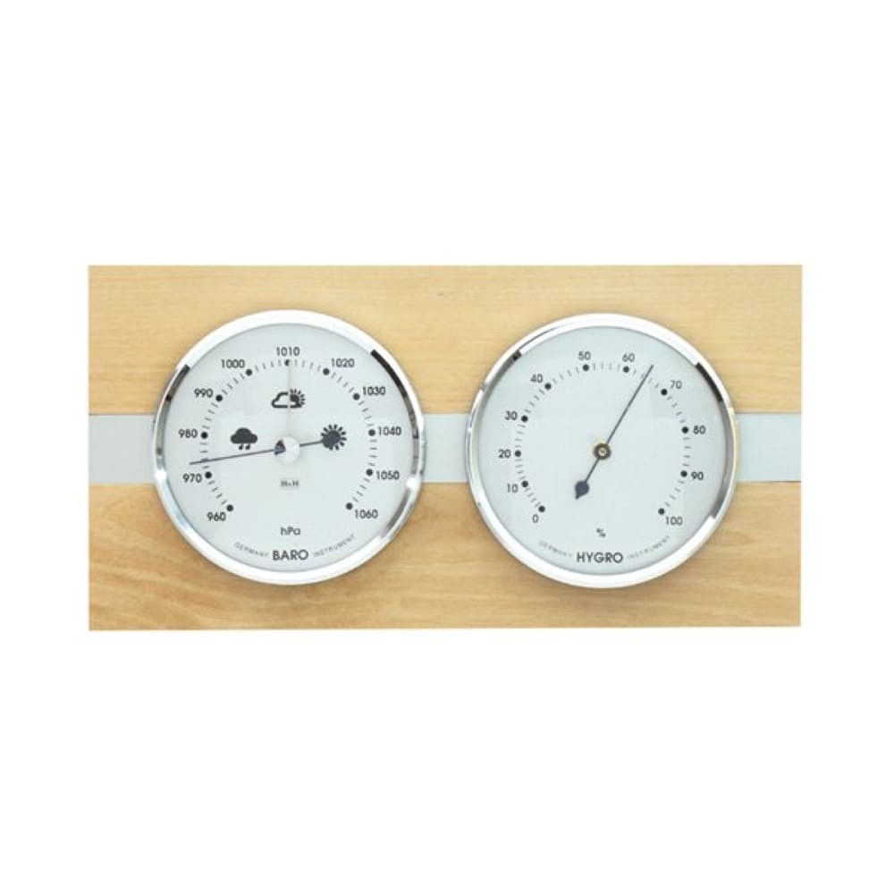 Barometer 8064B mit Hygrometer - hellbraun