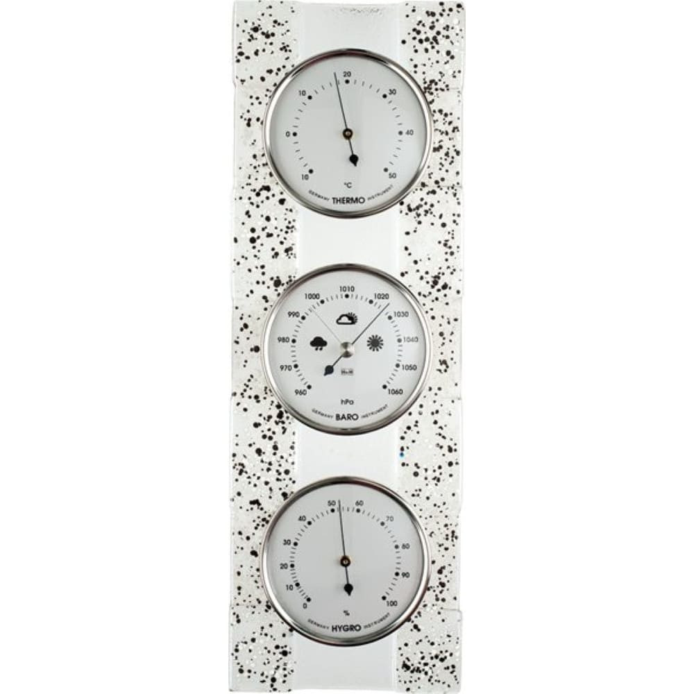 Barometer 8080 mit Thermometer und Hygrometer - weiß