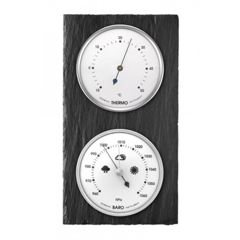 Barometer 8085B mit Thermometer - grauesilber