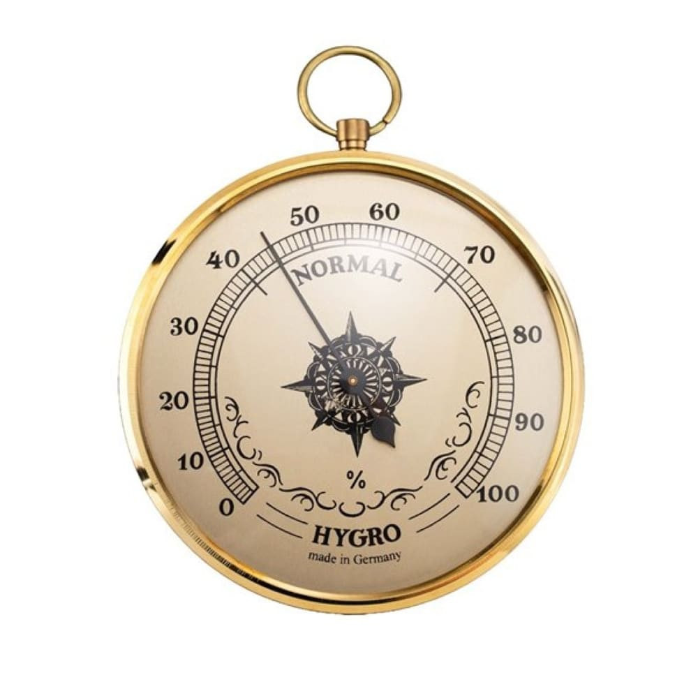 Indoor plastic hygrometer Loppo - black-gold