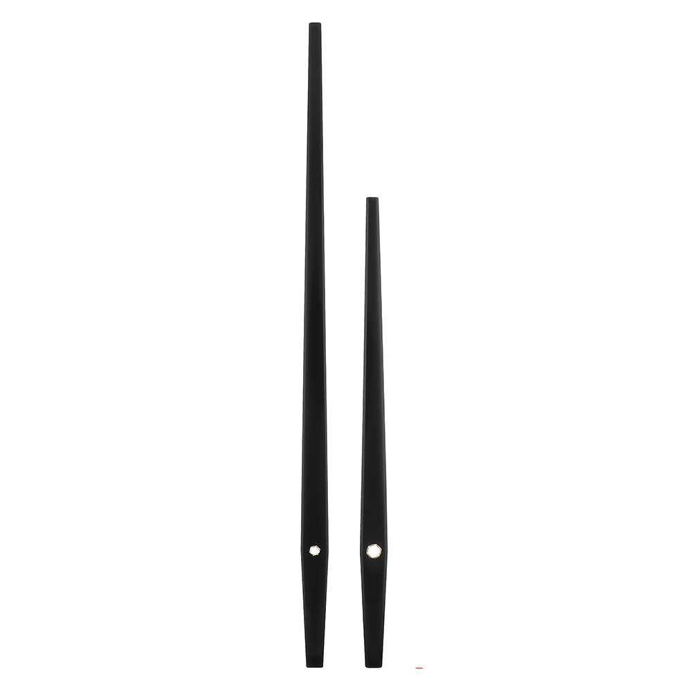 Kovové hodinové ručičky B46 (229 mm, 152 mm) - černé