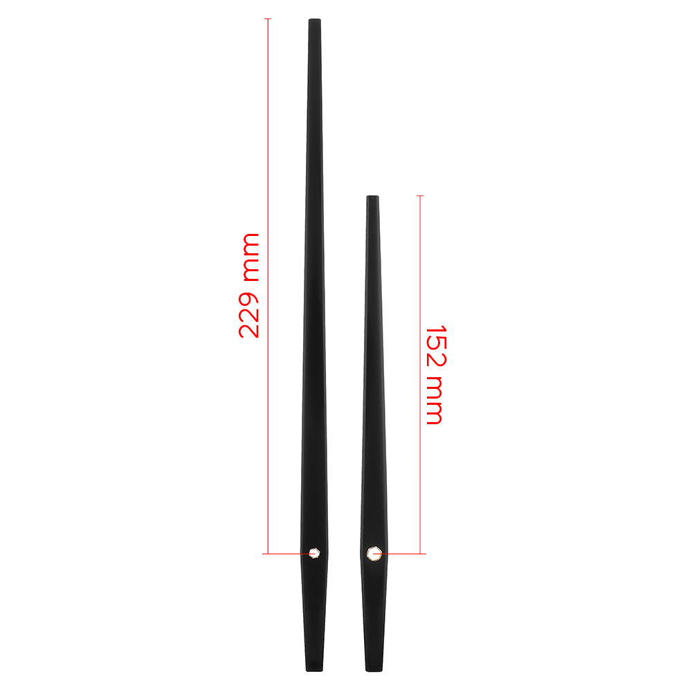 Kovové hodinové ručičky B46 (229 mm, 152 mm) - černé