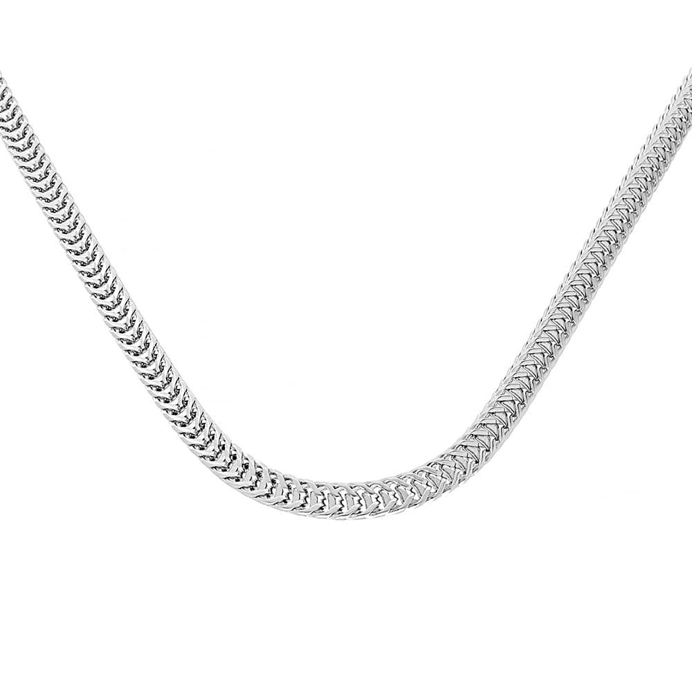 Stainless steel necklace 7542 - silver colour